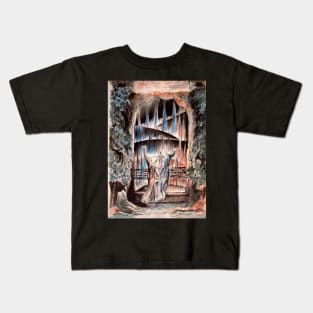 dante and virgil at the gates of hell - William Blake Kids T-Shirt